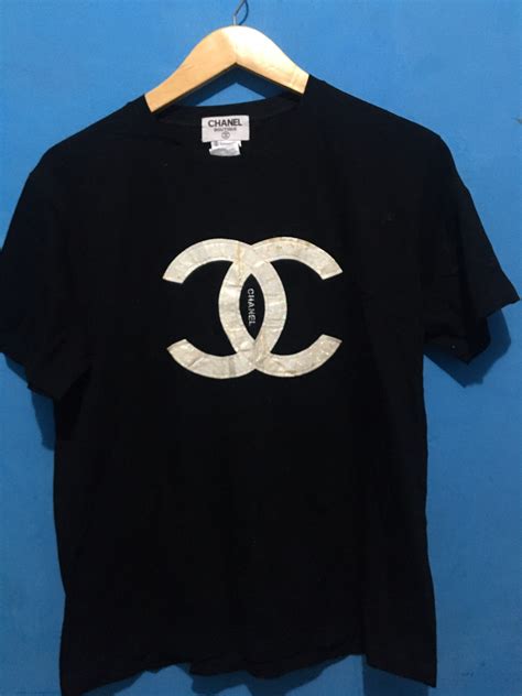 cheap chanel logo shirts|chanel tee shirts vintage.